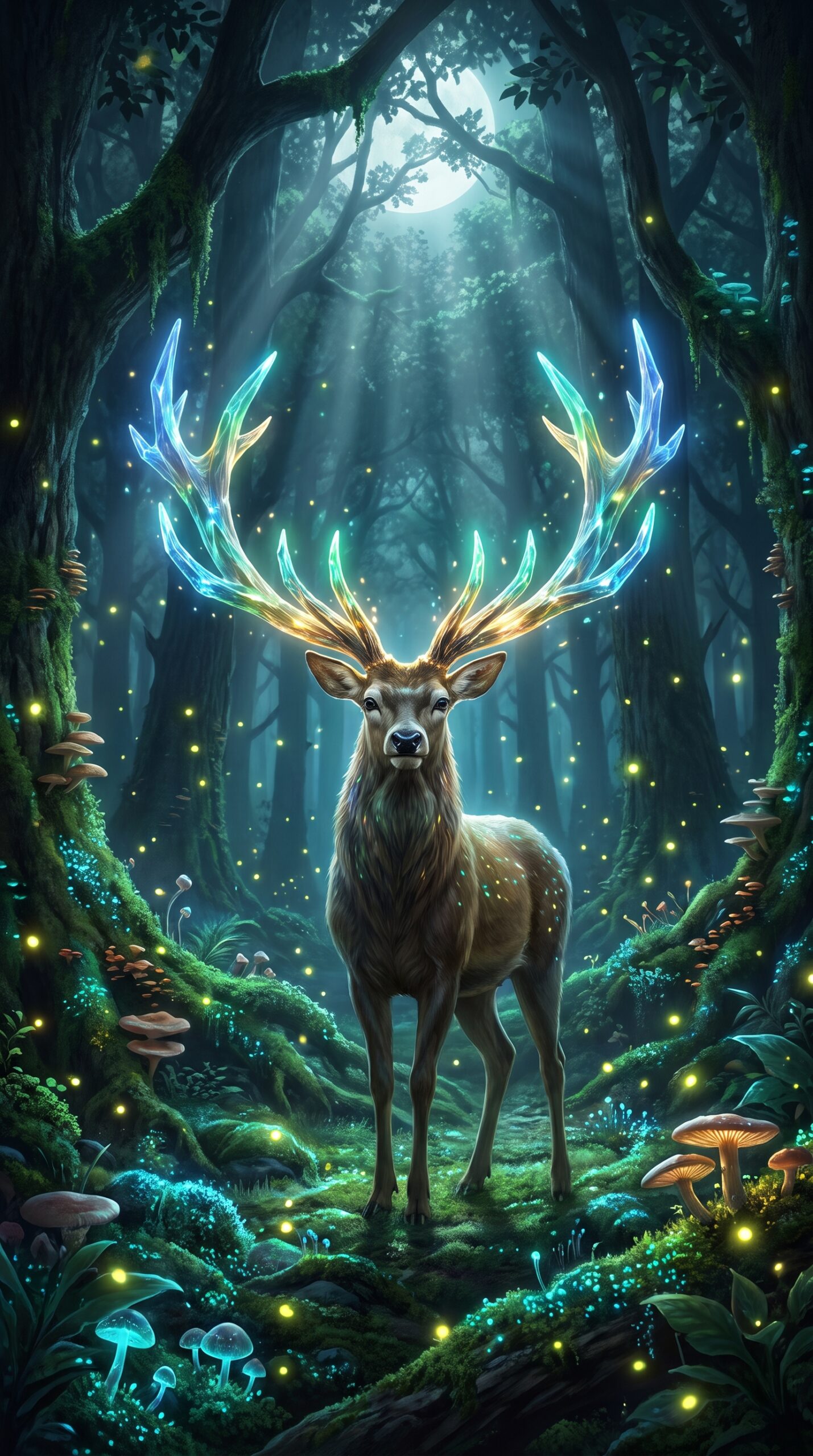 Crystal Deer Wallpaper
